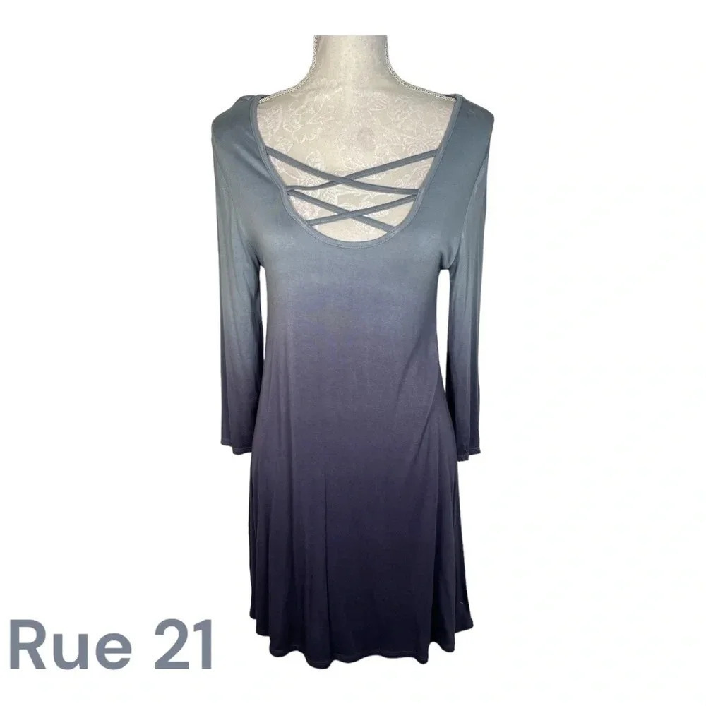 Rue21 Blue Ombré Dress‎ sz L